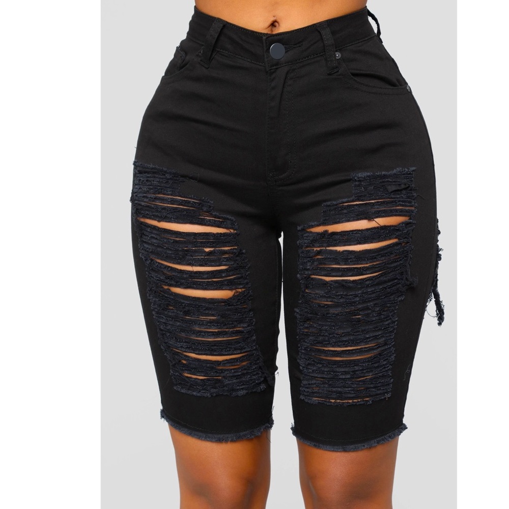 Black Bermuda Shorts